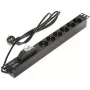DELTA Steckdosenleiste 6-fach PD-6/R-1P Schwarz 1,5m