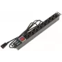DELTA PD-8/R-IEC Steckdosenleiste 8 Steckdosen Überspannungsschutz 230V 10A Schwarz