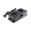DELTA FPS-3S/CABLE Möbel-Steckdosenleiste mit 3 Steckdosen, 1,5 m Kabel, Schwarz