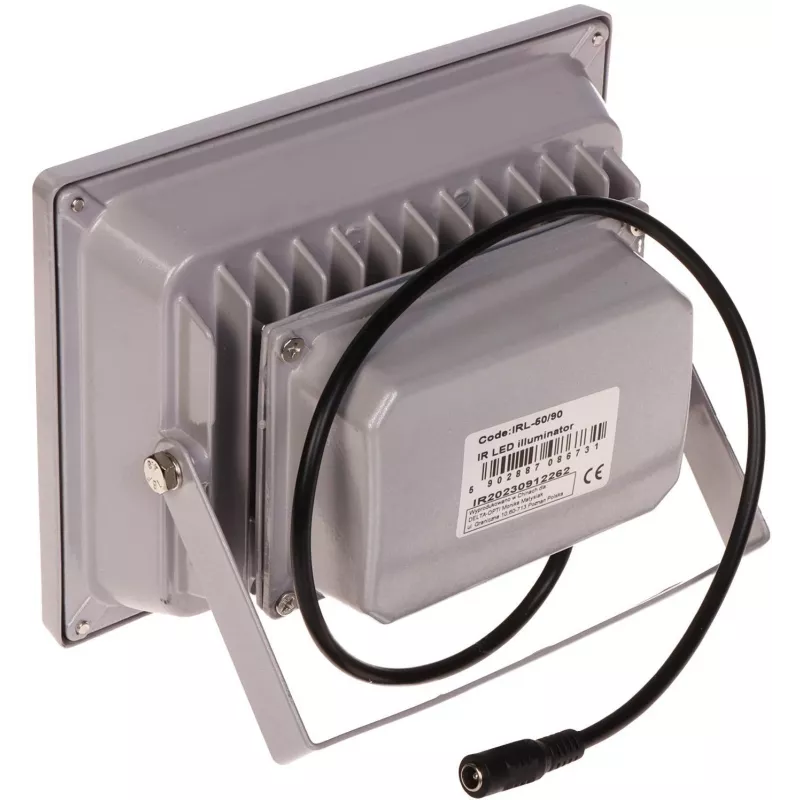 DELTA Outdoor Infrarot-Strahler IRL-50/90, 850 nm, 50 m Reichweite, 90° Abstrahlwinkel, IP66, Dunkelgrau