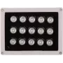 DELTA Outdoor Infrarot-Strahler IRL-50/90, 850 nm, 50 m Reichweite, 90° Abstrahlwinkel, IP66, Dunkelgrau