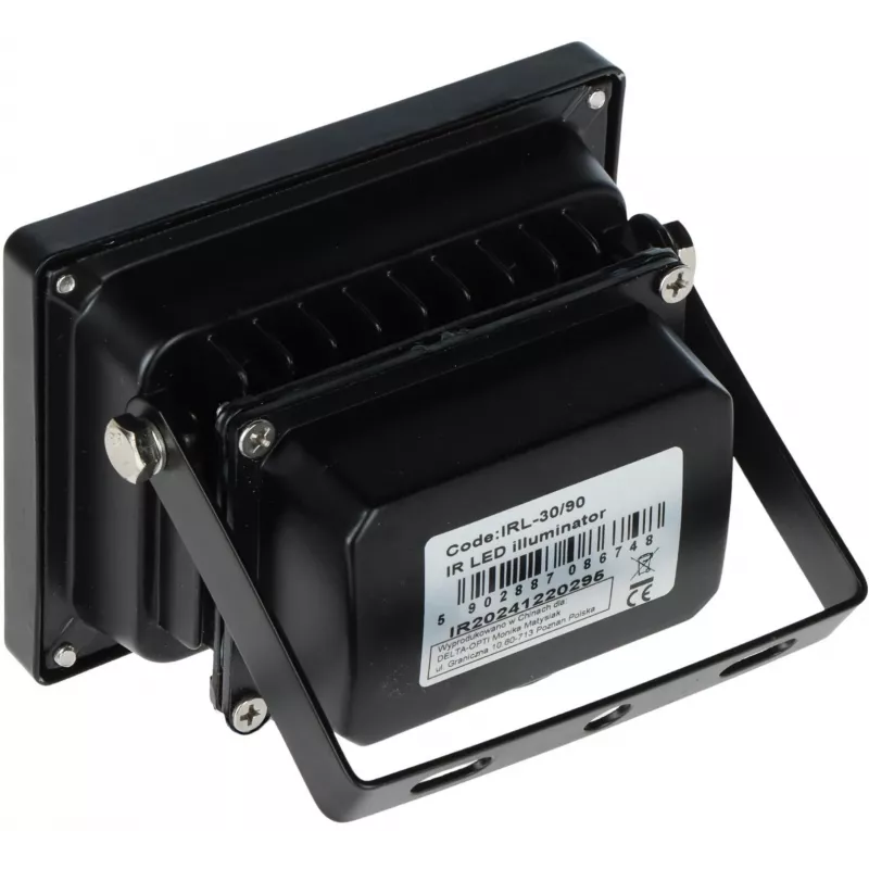 DELTA Outdoor IR-Strahler IRL-30/90 30m 90° 850nm 12V DC IP66 Schwarz