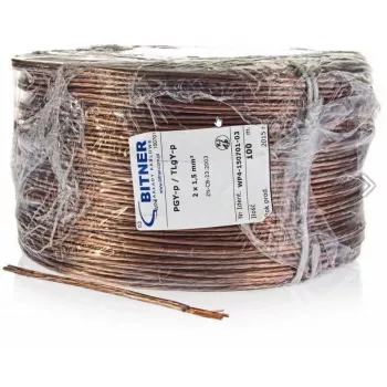 BITNER BiTsound PGY-p (TLgY) 2x0,75mm² Lautsprecherkabel Rolle 100m