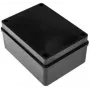 Hermetischer Abzweigkasten 150x110x70mm IP65 halogenfrei Schwarz PAWBOL S-B316C