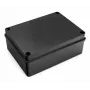 Hermetischer Abzweigkasten 190 x 140 x 70 mm ohne Kabelverschraubungen IP65 halogenfrei schwarz PAWBOL S-B416C