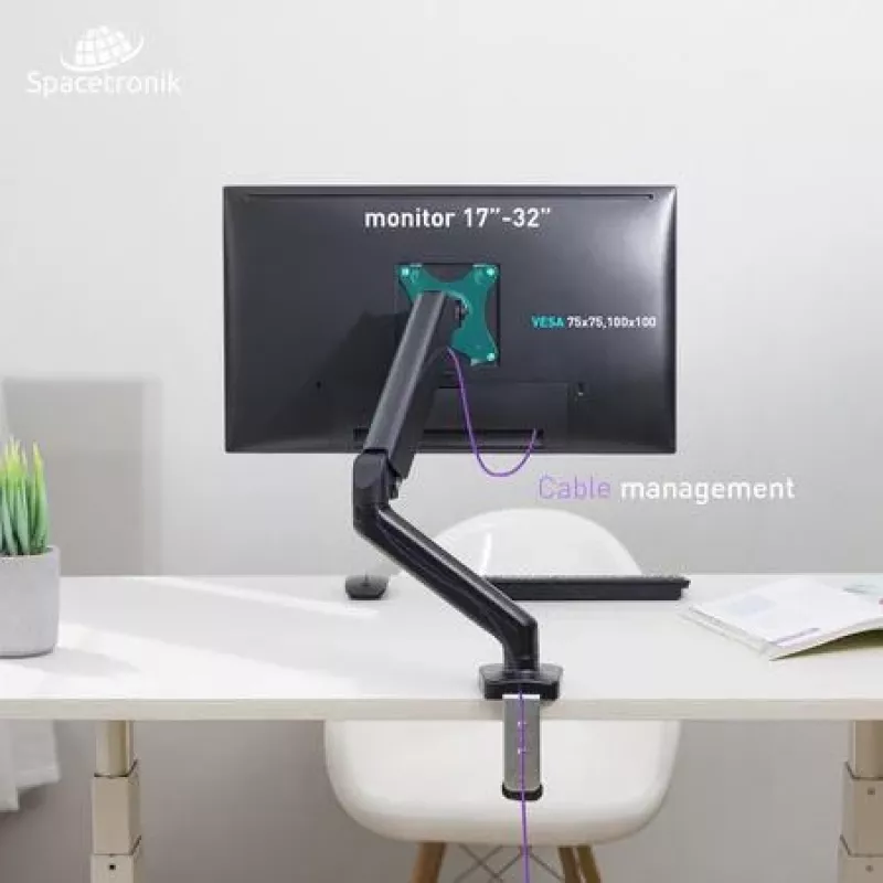 Spacetronik SPA-G110 Tischhalterung für Monitor 17-32 Zoll