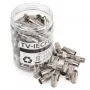 Spacetronik F-Type / IEC Koaxialstecker-Modul - 100 Stück Weiß