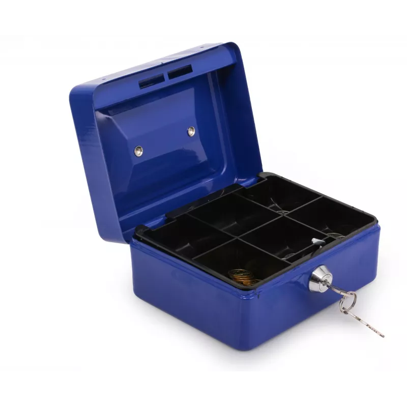 RED EAGLE BOX-150 Metall-Geldkassette mit Zylinderschloss, rot