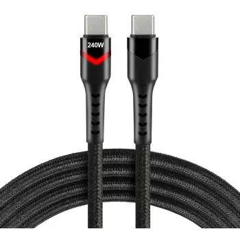 EVERACTIVE USB-C auf USB-C Kabel CBB-1PDRS 100cm 48V 5A 240W RGB LED