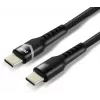EVERACTIVE USB-C auf USB-C Kabel 2m 240W RGB LED Schwarz CBB-2PDRS