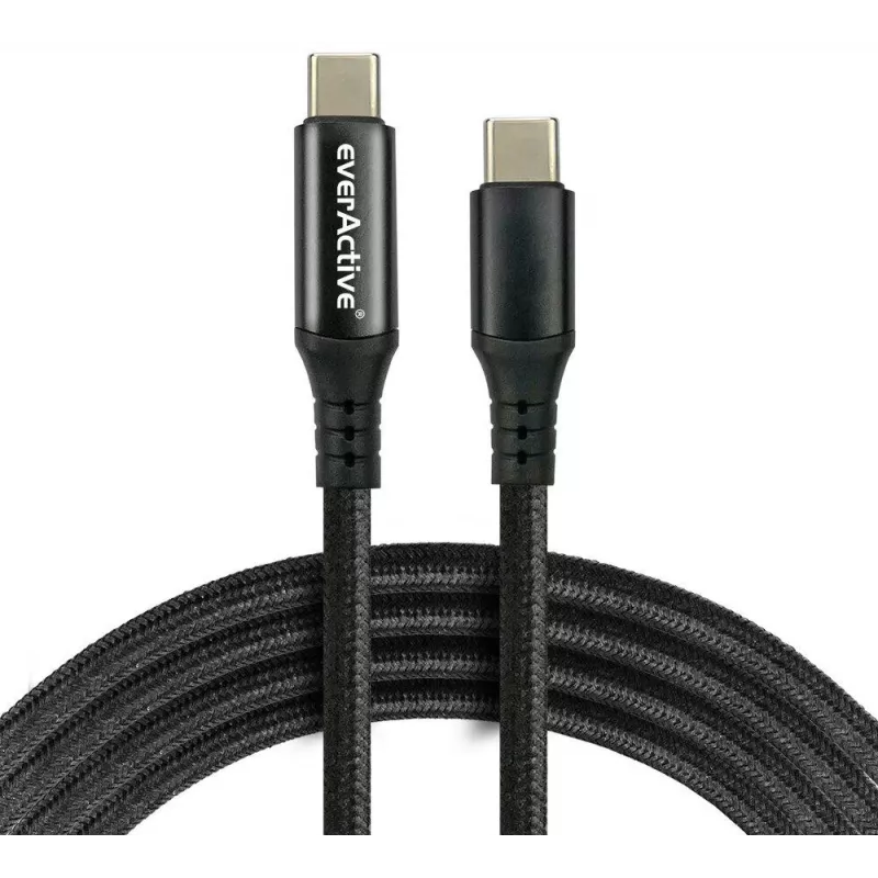 USB-C auf USB-C Kabel 100cm 100W PD LCD Display everActive CBB-1PD5L