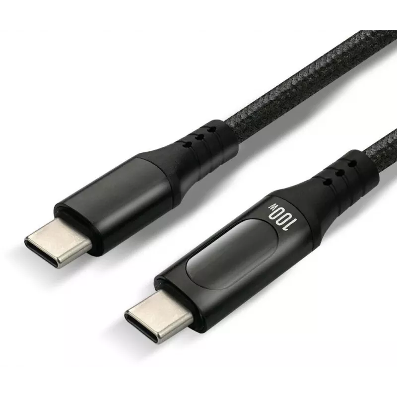 USB-C auf USB-C Kabel 100cm 100W PD LCD Display everActive CBB-1PD5L
