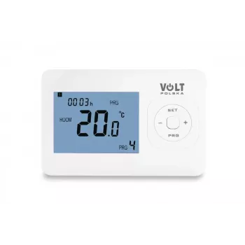 VOLT POLSKA Comfort HT-02 Kabelgebundener programmierbarer Raumthermostat, Weiß