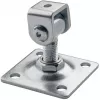 PSG Adjustable Gate Hinge 61.018.01 with Plate 80x80x3mm - M16 Thread (Galvanized Eye)