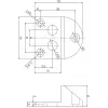 PSG 61.191 Anschraub-Torstopper (130x150/H65) gummibeschichtet