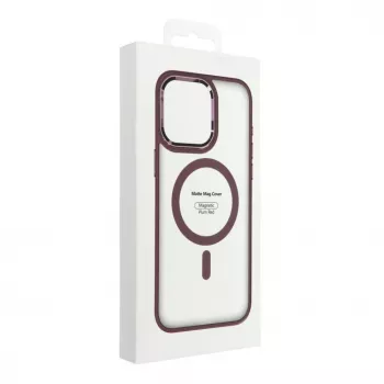 OEM Case für iPhone 17 Pro Max Matte Mag Cover kompatibel mit MagSafe Rot