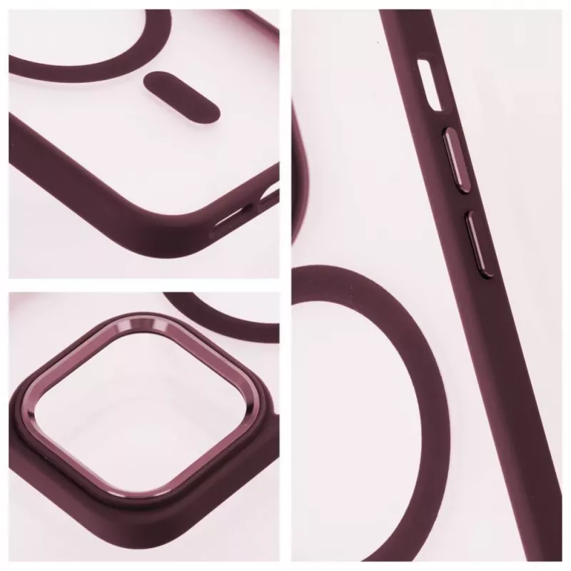 OEM Case für iPhone 17 Pro Max Matte Mag Cover kompatibel mit MagSafe Rot