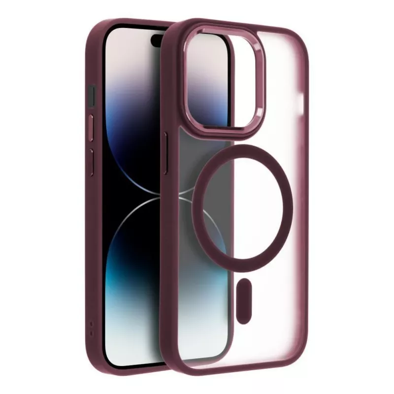 OEM Case für iPhone 17 Pro Max Matte Mag Cover kompatibel mit MagSafe Rot