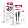 Forcell F-Energy CC-1Deg USB-C auf USB-C Kabel 100W PD QC4.0 5A 2m Schwarz 90° abgewinkelt