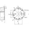 MITON MT-P1260 Aufputz-Abzweigdose 120x60x50mm IP65 Lichtgrau