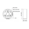 MITON MT-P13A-B Aufputz-Gehäuse 1-Port Keystone Weiß