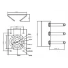 MITON MT-P150V2 Pole Mount Adapter Weiß