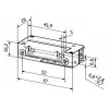 BIRA HARTTE XS00U-B Elektrikerschloss XS Serie 12-24V AC/DC Low Current Verstärkt