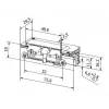BIRA HARTTE XS00U-C Elektrischer Türöffner XS Serie 12-24V AC/DC Niedrigstrom mit Riegelauslösung