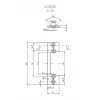 HARTTE OK-P1 Kurze Montage-Flachschiene, S, 3 mm, STC, offen