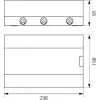 ELEKTRO-PLAST OPATÓWEK SRn-12 Aufputz-Verteiler 12 Module 1 Reihe IP40 transparente Tür