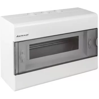 ELEKTRO-PLAST OPATÓWEK SRn-12 Aufputz-Verteiler 12 Module 1 Reihe IP40 transparente Tür