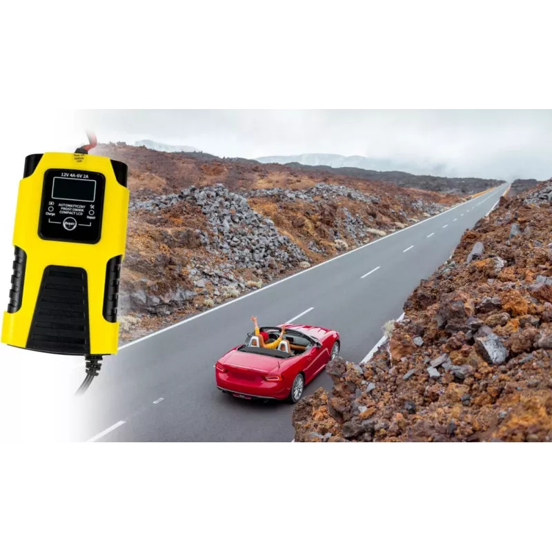 Volt Polska Automatic Battery Charger 12V 4A / 6V 2A LCD