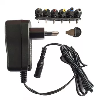 ESPE Adjustable Wall Plug-in Power Supply 3-12V 1A 1m Cable, Regulated, 6 Selectable Voltages
