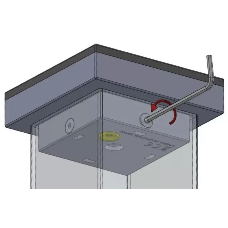 LED-Warnleuchte Proxima SŁUPKOWA Amber 12-230V AC/DC IP54