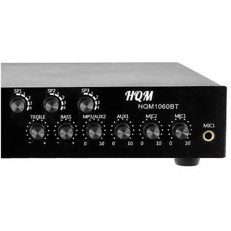HQM HQM1060BT/S 60W PA-Verstärker mit Bluetooth, USB, SD, FM-Radio