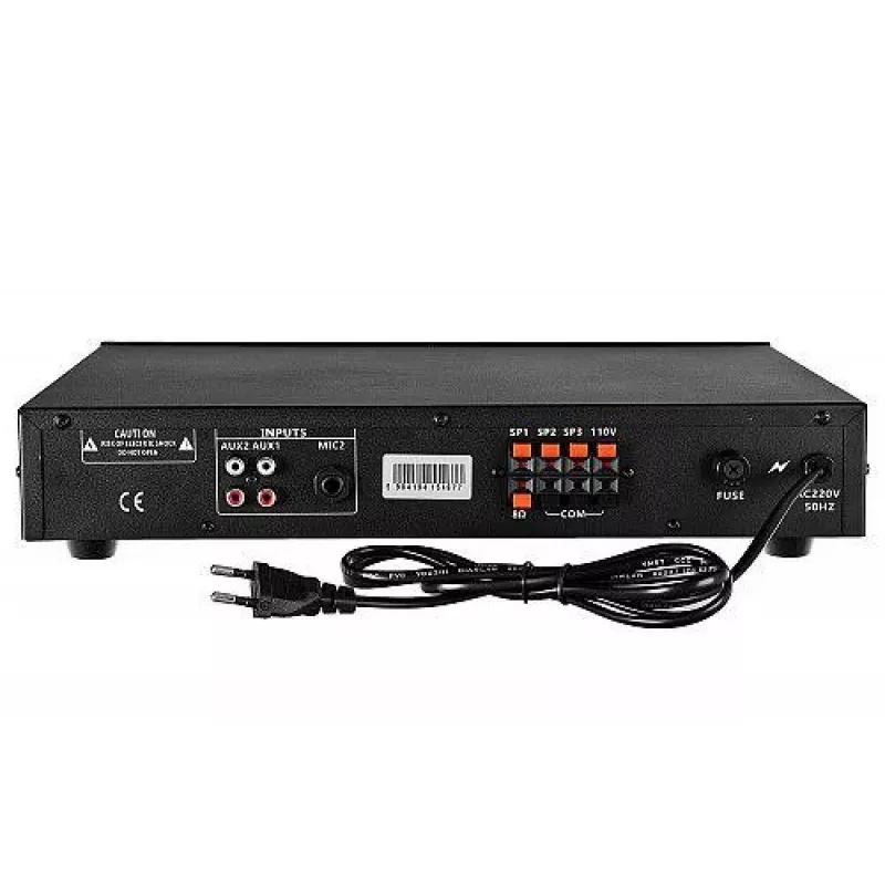 HQM HQM1060BT/S 60W PA-Verstärker mit Bluetooth, USB, SD, FM-Radio