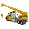 LEAN TOYS Fernbedienter Kran-LKW Pilot 2.4G Lichter Geräusche Gelb