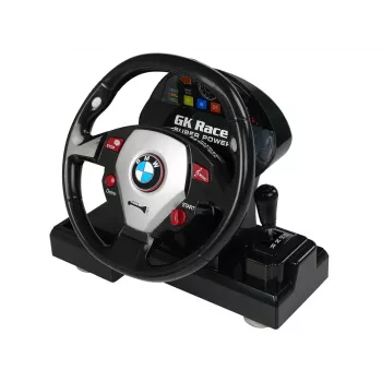 LEAN TOYS Ferngesteuerter BMW M3 Weiß 2.4G Lenkrad-Pilot 1:18 Sound Lichter