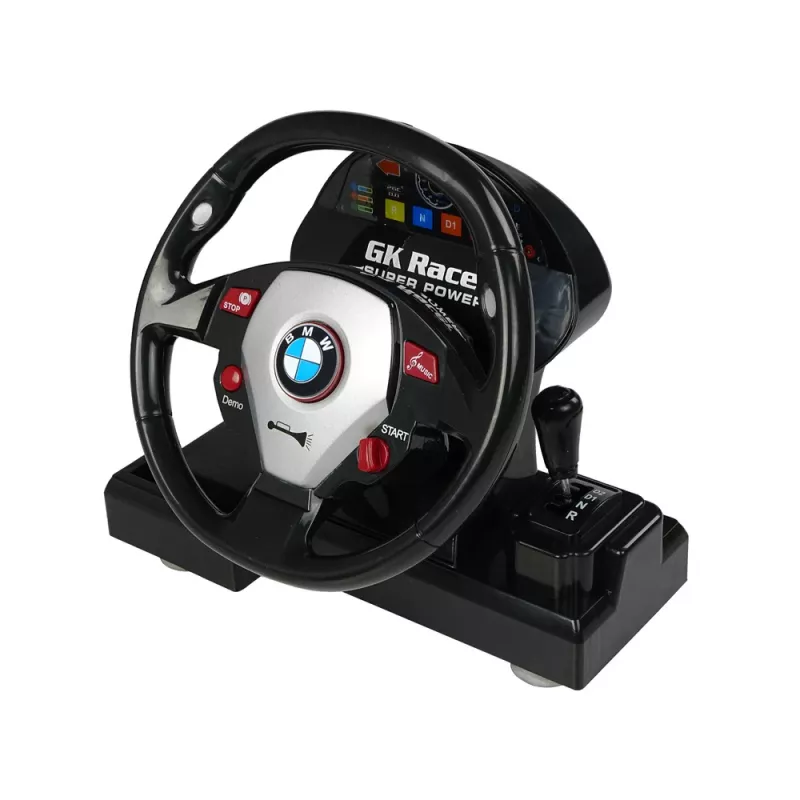 LEAN TOYS Ferngesteuerter BMW M3 Weiß 2.4G Lenkrad-Pilot 1:18 Sound Lichter