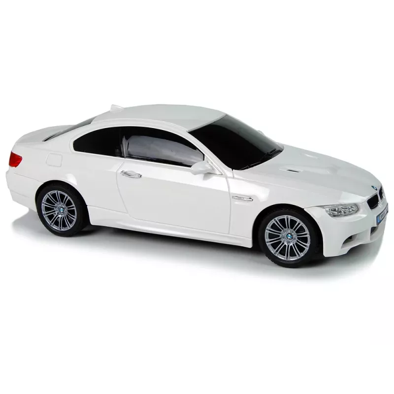 LEAN TOYS Ferngesteuerter BMW M3 Weiß 2.4G Lenkrad-Pilot 1:18 Sound Lichter