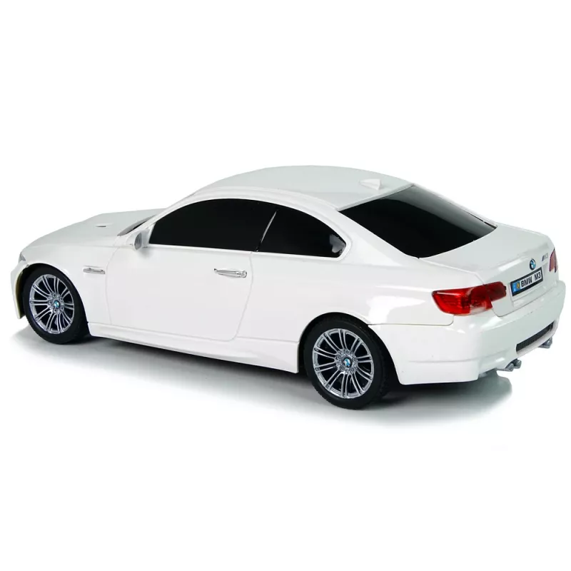 LEAN TOYS Ferngesteuerter BMW M3 Weiß 2.4G Lenkrad-Pilot 1:18 Sound Lichter