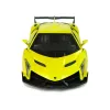 LEAN TOYS Lamborghini Veneno Fernsteuerung Gelb 2,4 GHz Lenkrad RC Auto mit Sound und Licht