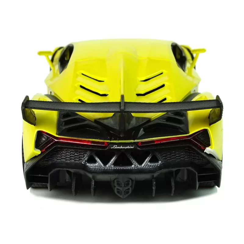 LEAN TOYS Lamborghini Veneno Fernsteuerung Gelb 2,4 GHz Lenkrad RC Auto mit Sound und Licht