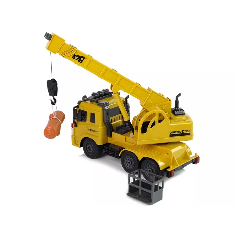 LEAN TOYS ferngesteuerter Kran-LKW 1:20 Lift Crane Pilot 2.4G Sound Lights