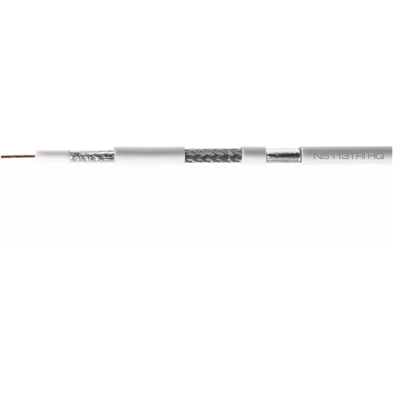 CONOTECH NS-113TRI HQ RG-6 Koaxialkabel LSOH B2ca 500m Weiß