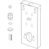 GREEN CELL EV Wallbox-Montageabstandshalter für HabuDen-Ladegerät, 50 mm, Schwarz, ABS-Kunststoff, Kabelmanagement, Belüftung, EVGCAKHS1