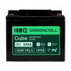 GREEN CELL AGM VRLA 12V 50Ah Wartungsfreie Batterie für USV, 197x166x170mm
