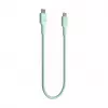 Green Cell PowerStream USB-C auf USB-C Kabel 100W 2m Mintgrün