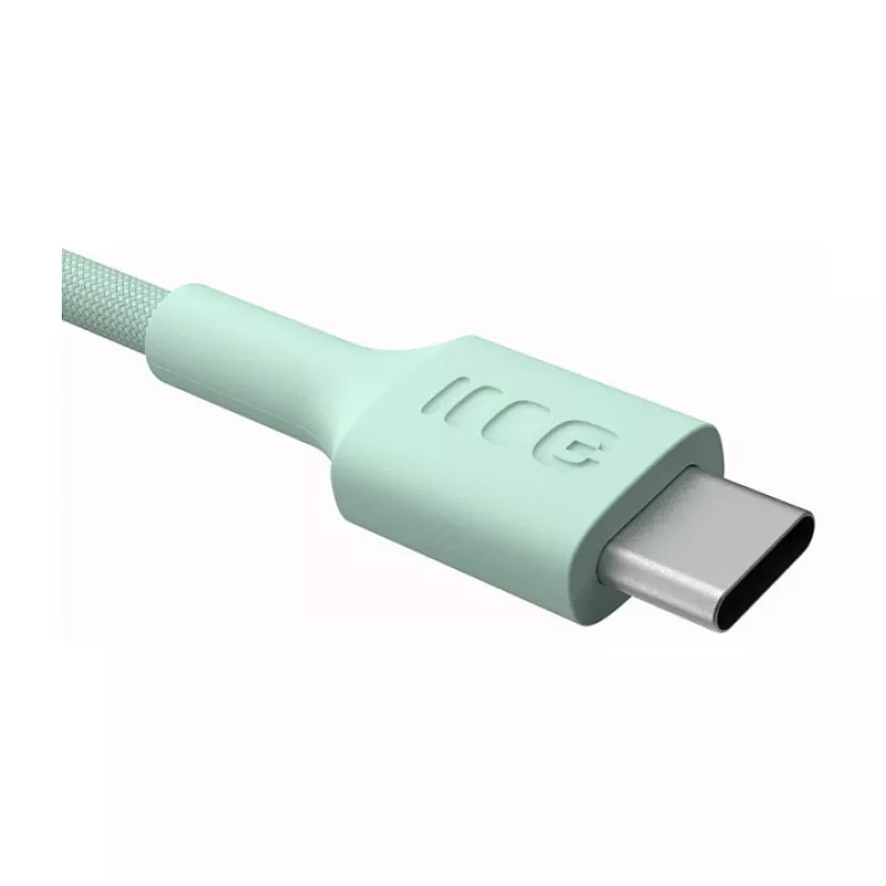 Green Cell PowerStream USB-C auf USB-C Kabel 100W 2m Mintgrün