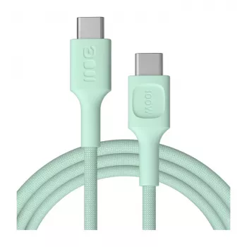 Green Cell PowerStream USB-C auf USB-C Kabel 100W 2m Mintgrün